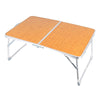 61cmx40.5cmx27cm Portable Camping Picnic Table Bamboo Board + Aluminum Alloy Folding Table 61cmx40.5cmx27cm Portable Camping Picnic Table Bamboo Board + Aluminum Alloy Folding Table