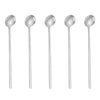 5Pcs Small Coffee Spoon Stainless Steel Round Dessert Spoon (BPA Free, No FDA Certificate) - Silver 5Pcs Small Coffee Spoon Stainless Steel Round Dessert Spoon (BPA Free, No FDA Certificate) - Silver
