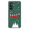 For Samsung Galaxy A36 5G Case Christmas Stockings Pattern Printing Straight Edge TPU Phone Back Cover Green For Samsung Galaxy A36 5G Case Christmas Stockings Pattern Printing Straight Edge TPU Phone Back Cover Green