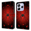 For Xiaomi Redmi Note 14 4G (164.84mm) Wallet Case Pattern Printing PU Leather Flip Stand Phone Cover Black Spider For Xiaomi Redmi Note 14 4G (164.84mm) Wallet Case Pattern Printing PU Leather Flip Stand Phone Cover Black Spider