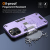 For iPhone 13 Pro Max Phone Case Dual Layer Hard PC + Soft TPU Shockproof Tough Cover - Purple For iPhone 13 Pro Max Phone Case Dual Layer Hard PC + Soft TPU Shockproof Tough Cover - Purple