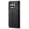 For Honor X8b 4G Case Collection Leather Folio Wallet Phone Cover Jeans Cloth Texture - Black For Honor X8b 4G Case Collection Leather Folio Wallet Phone Cover Jeans Cloth Texture - Black