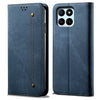 For Honor X8b 4G Case Collection Leather Folio Wallet Phone Cover Jeans Cloth Texture - Black For Honor X8b 4G Case Collection Leather Folio Wallet Phone Cover Jeans Cloth Texture - Black