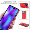 For iPhone 14 Pro Max Case Crossbody PU Leather Coated TPU Strap Kickstand Phone Protector - Red For iPhone 14 Pro Max Case Crossbody PU Leather Coated TPU Strap Kickstand Phone Protector - Red