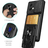For Motorola Moto G84 5G Case PC+TPU Card Holder Kickstand Phone Cover - Black For Motorola Moto G84 5G Case PC+TPU Card Holder Kickstand Phone Cover - Black