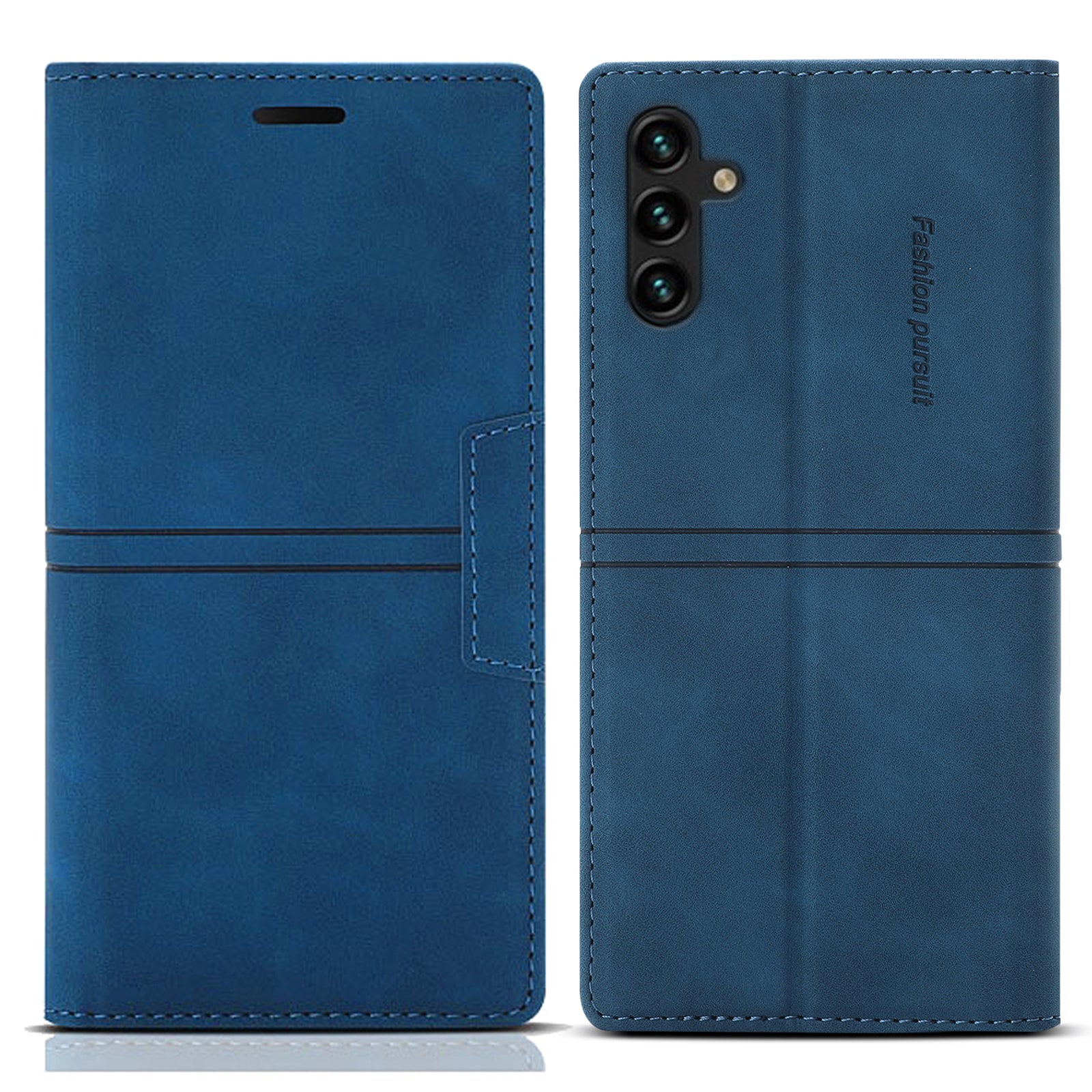 For Samsung Galaxy A55 5G Cell Phone Case Anti-drop Wallet Leather Shockproof Stand Cover - Purple For Samsung Galaxy A55 5G Cell Phone Case Anti-drop Wallet Leather Shockproof Stand Cover - Purple