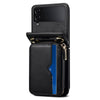 For Samsung Galaxy Z Flip4 5G Case Multi-card Slot PU Leather+PC Phone Protector with Strap For Samsung Galaxy Z Flip4 5G Case Multi-card Slot PU Leather+PC Phone Protector with Strap