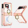 For Samsung Galaxy Z Flip4 5G Magnetic Case Ring Kickstand TPU Phone Cover with Hinge Protection For Samsung Galaxy Z Flip4 5G Magnetic Case Ring Kickstand TPU Phone Cover with Hinge Protection
