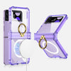 For Samsung Galaxy Z Flip4 5G Magnetic Case Ring Kickstand TPU Phone Cover with Hinge Protection For Samsung Galaxy Z Flip4 5G Magnetic Case Ring Kickstand TPU Phone Cover with Hinge Protection