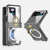 For Samsung Galaxy Z Flip4 5G Magnetic Case Ring Kickstand TPU Phone Cover with Hinge Protection For Samsung Galaxy Z Flip4 5G Magnetic Case Ring Kickstand TPU Phone Cover with Hinge Protection