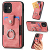 D2 For iPhone 12 6.1 inch Case Leather Rotation Ring Kickstand Phone Cover with Card Holder D2 For iPhone 12 6.1 inch Case Leather Rotation Ring Kickstand Phone Cover with Card Holder