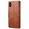 For iPhone X / XS Wallet Phone Cover Anti-Scratch PU Leather Case Stand Crocodile Texture Shell For iPhone X / XS Wallet Phone Cover Anti-Scratch PU Leather Case Stand Crocodile Texture Shell