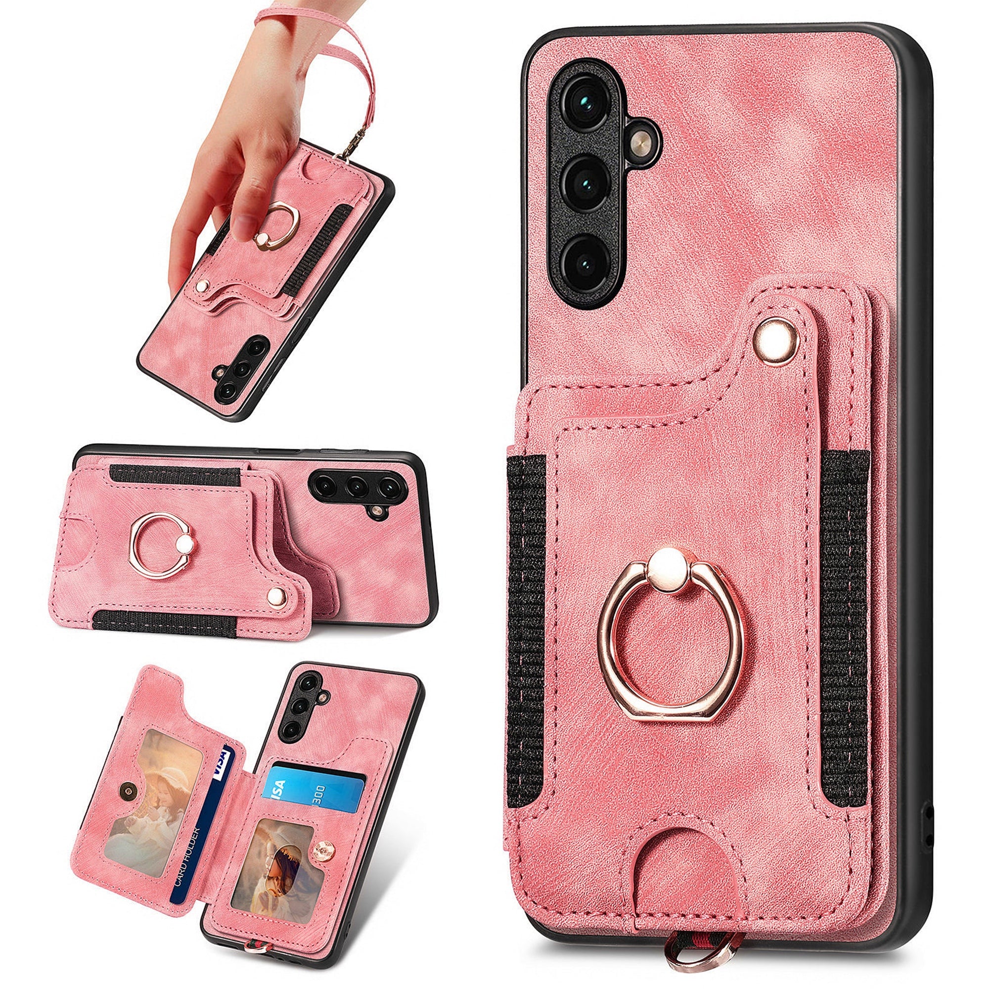 D4 For Samsung Galaxy M15 5G Case RFID Blocking Anti-Drop Kickstand Shell Leather Back Cover D4 For Samsung Galaxy M15 5G Case RFID Blocking Anti-Drop Kickstand Shell Leather Back Cover