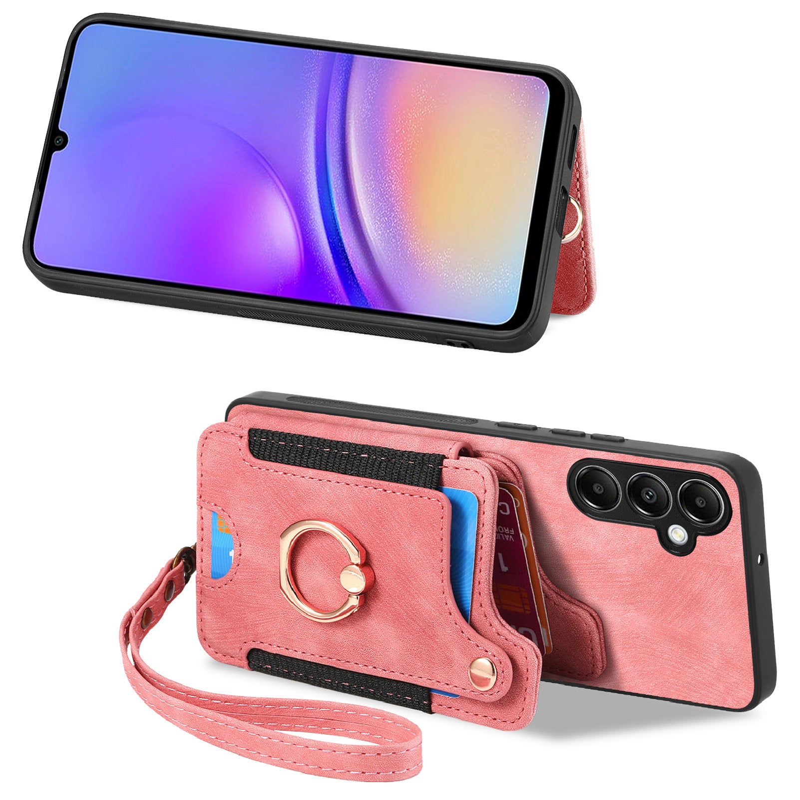 D4 For Samsung Galaxy A14 4G / 5G Case with Card Holder RFID Blocking Retro Leather Back Cover D4 For Samsung Galaxy A14 4G / 5G Case with Card Holder RFID Blocking Retro Leather Back Cover