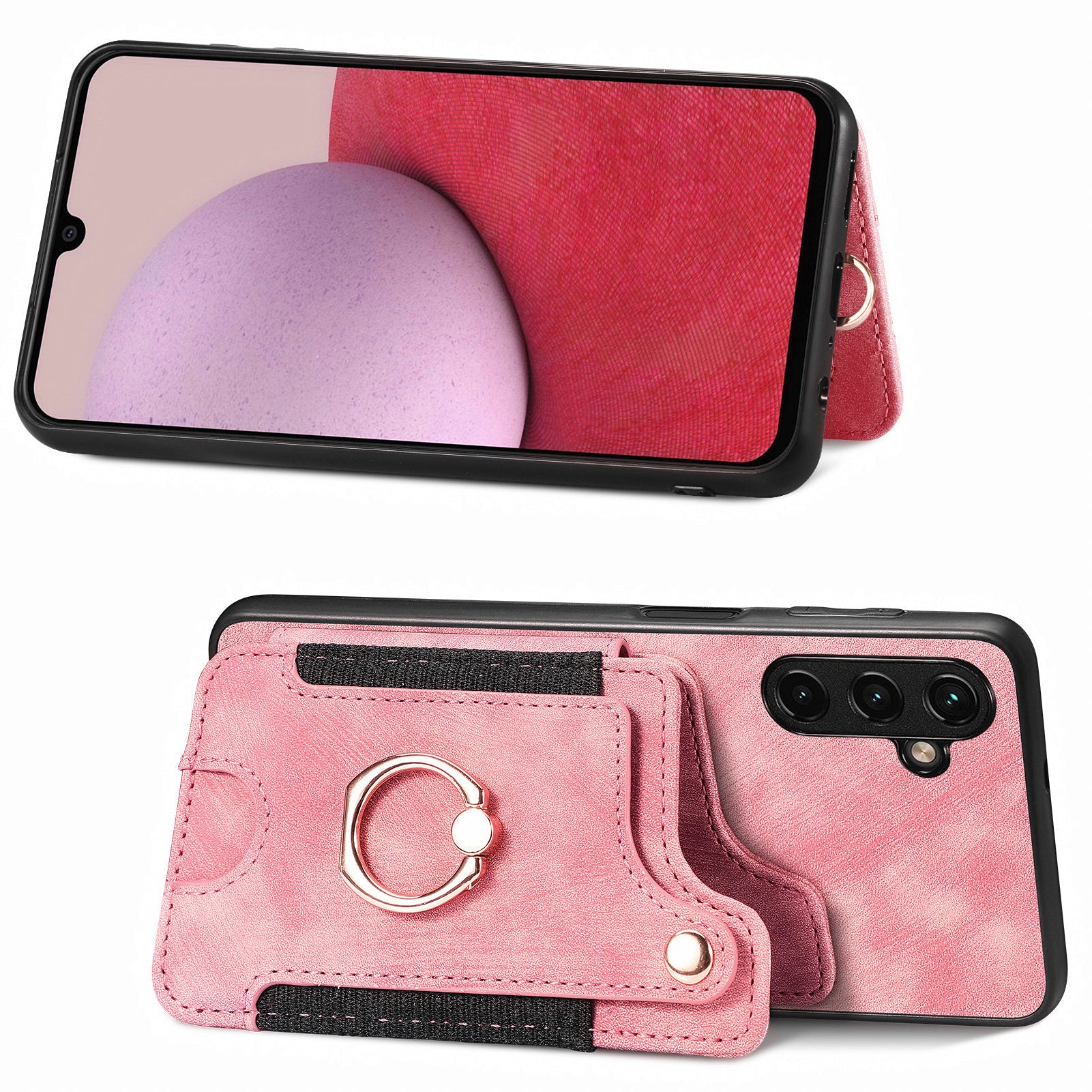 D4 For Samsung Galaxy A24 4G (162.1 x 77.6 x 8.3mm) Case Card Slots RFID Blocking Leather Cover with Wrist Strap D4 For Samsung Galaxy A24 4G (162.1 x 77.6 x 8.3mm) Case Card Slots RFID Blocking Leather Cover with Wrist Strap