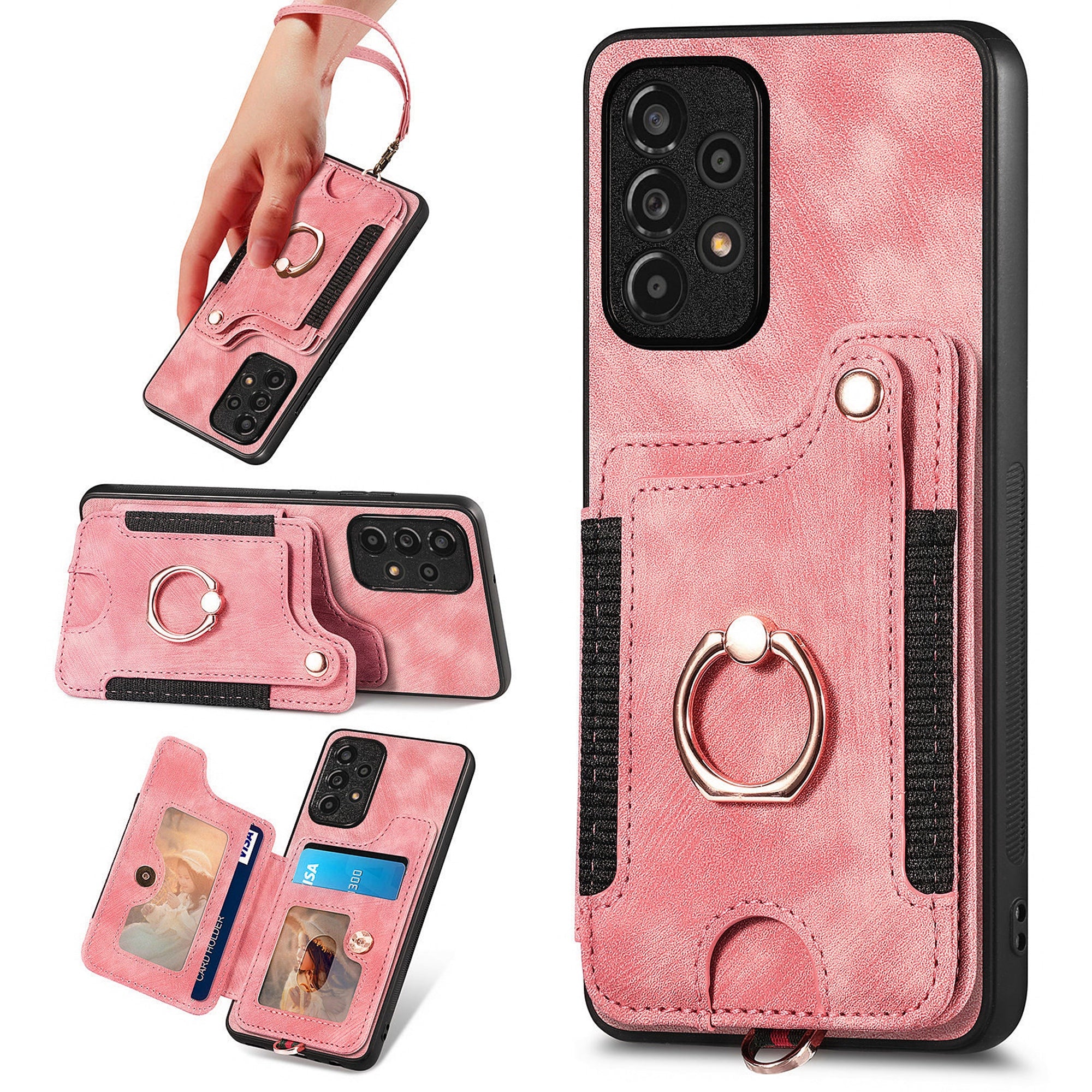 D4 For Samsung Galaxy A53 5G Case RFID Blocking Card Holder PU Leather Retro Back Cover D4 For Samsung Galaxy A53 5G Case RFID Blocking Card Holder PU Leather Retro Back Cover