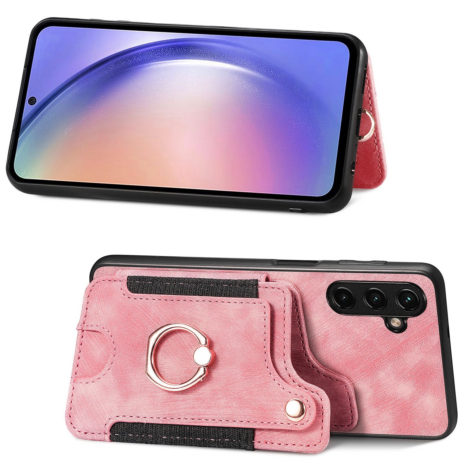 D4 For Samsung Galaxy A55 5G Case PU Leather RFID Blocking Phone Cover Support Magnetic Car Holder D4 For Samsung Galaxy A55 5G Case PU Leather RFID Blocking Phone Cover Support Magnetic Car Holder