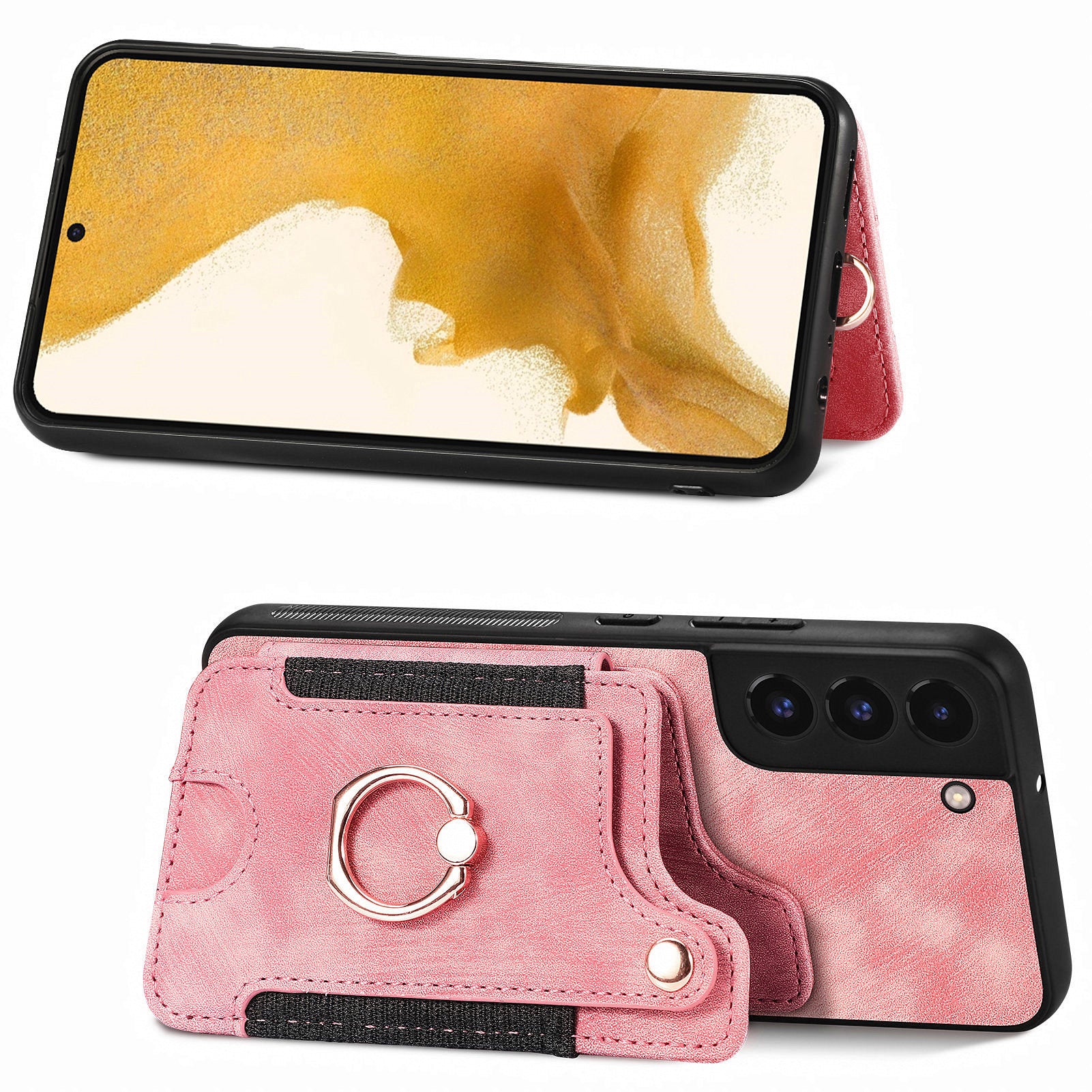 D4 For Samsung Galaxy S22+ 5G Leather Case Card Holder Retro RFID Blocking Phone Cover D4 For Samsung Galaxy S22+ 5G Leather Case Card Holder Retro RFID Blocking Phone Cover