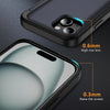 For iPhone 15 TPU+PC Case with Card Slot Flip Kickstand Drop Proof Phone Cover For iPhone 15 TPU+PC Case with Card Slot Flip Kickstand Drop Proof Phone Cover