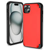 For iPhone 15 TPU+PC Case with Card Slot Flip Kickstand Drop Proof Phone Cover For iPhone 15 TPU+PC Case with Card Slot Flip Kickstand Drop Proof Phone Cover