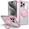 For iPhone 15 Pro Max Magnetic Phone Case PC+TPU Cover with Ring Kickstand For iPhone 15 Pro Max Magnetic Phone Case PC+TPU Cover with Ring Kickstand