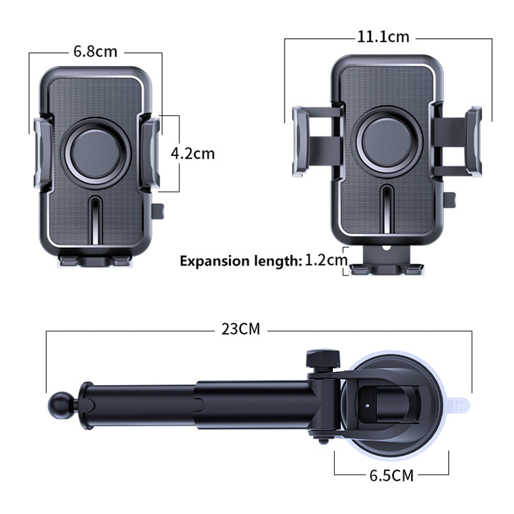 D55+105 Car Dashboard Phone Holder ABS Rotatable Suction Cup Cellphone Bracket D55+105 Car Dashboard Phone Holder ABS Rotatable Suction Cup Cellphone Bracket