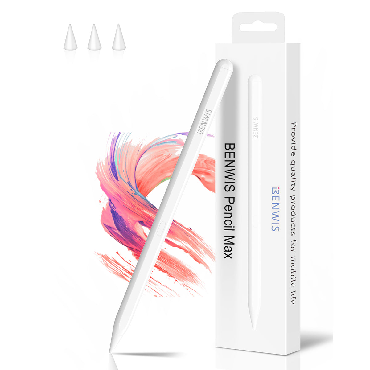 BENWIS ID-STY-1 Pencil Max Stylus Pen High Sensitivity Capacitive Disc Tip Touch Screen Pen BENWIS ID-STY-1 Pencil Max Stylus Pen High Sensitivity Capacitive Disc Tip Touch Screen Pen