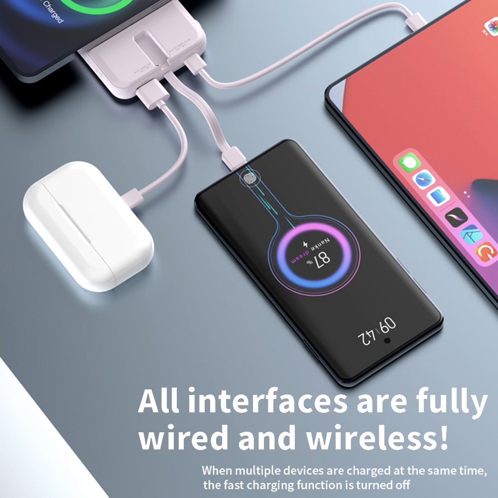 UU03 15W Cabled Magnetic Digital Display Power Bank 10000mAh Cell Phone External Battery Pack UU03 15W Cabled Magnetic Digital Display Power Bank 10000mAh Cell Phone External Battery Pack