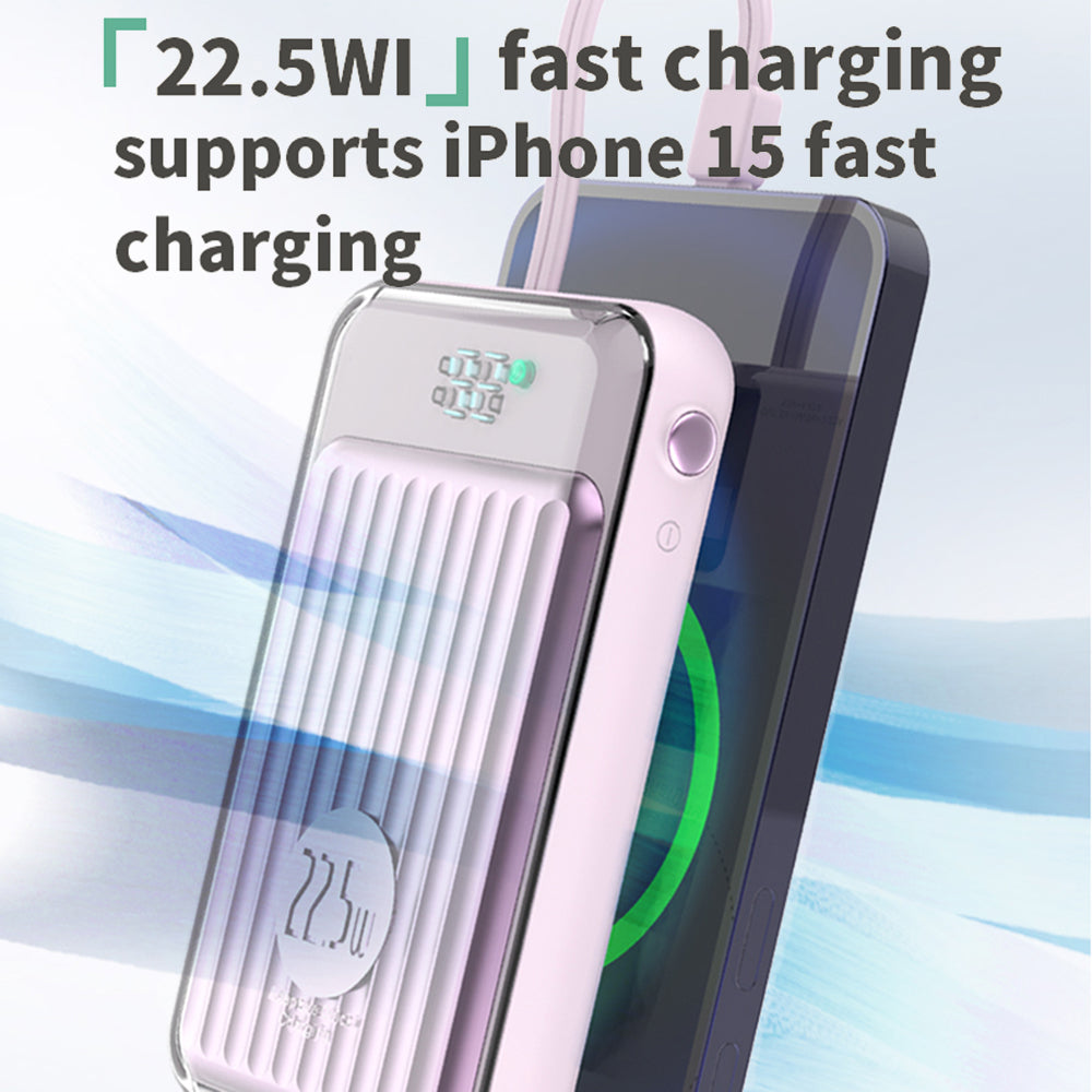 UU03 15W Cabled Magnetic Digital Display Power Bank 10000mAh Cell Phone External Battery Pack UU03 15W Cabled Magnetic Digital Display Power Bank 10000mAh Cell Phone External Battery Pack