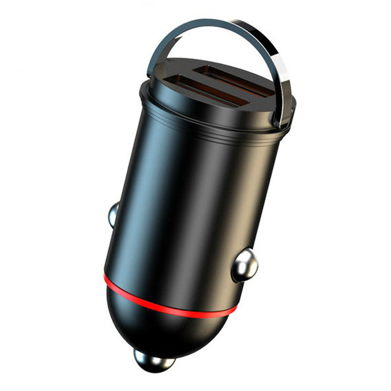 G50S 12-24V Dual USB Ports 200W Car Charger Adapter with Mini Pull Ring G50S 12-24V Dual USB Ports 200W Car Charger Adapter with Mini Pull Ring