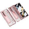 Transparent Phone Case For Samsung Galaxy Z Fold4 5G Kickstand Electroplating Scratch-resistant PC Cover with Tempered Glass Film and Stylus Transparent Phone Case For Samsung Galaxy Z Fold4 5G Kickstand Electroplating Scratch-resistant PC Cover with Tempered Glass Film and Stylus