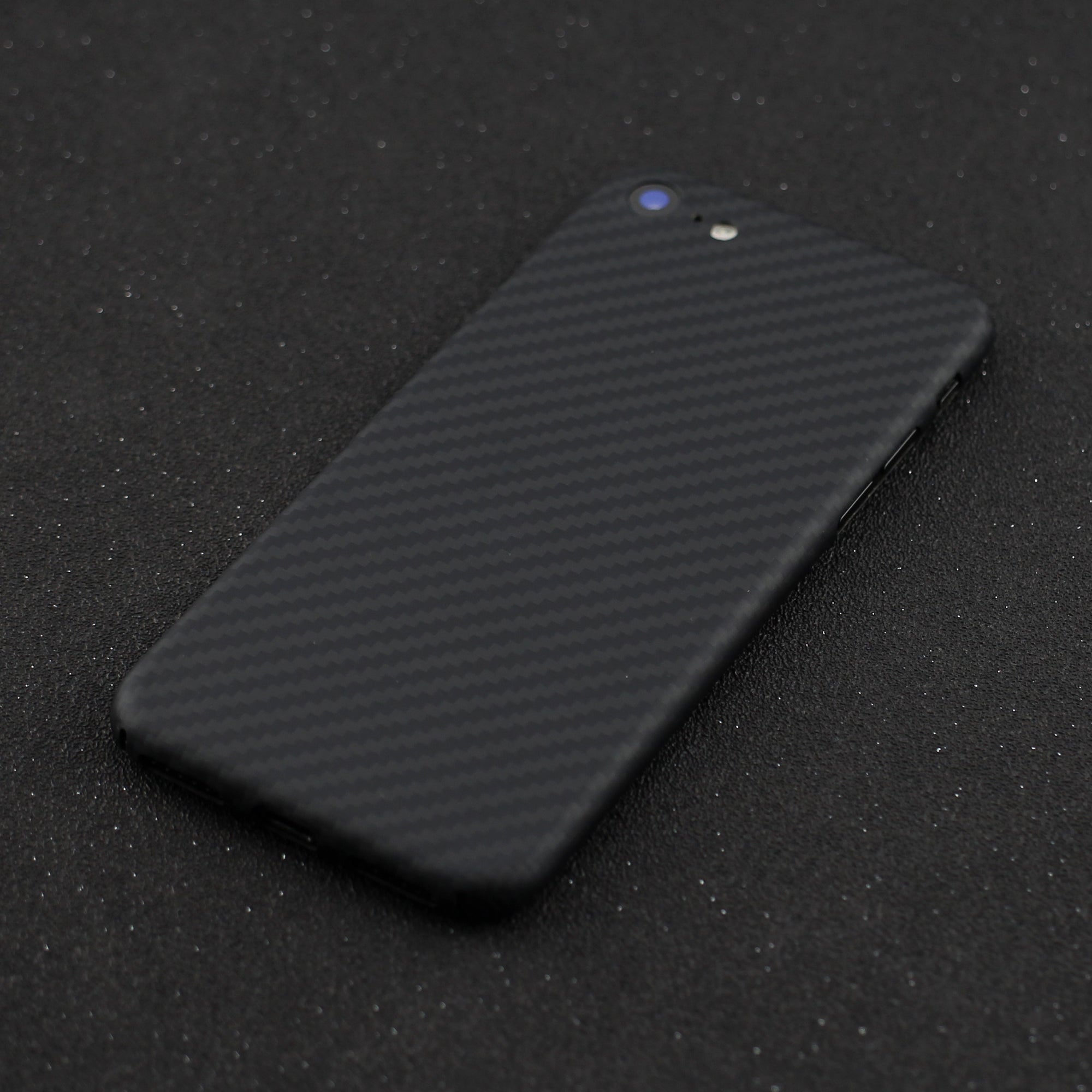 For iPhone 7/8/SE (2020)/SE (2022) Carbon Fiber Texture Aramid Fiber Back Case Fall Proof Protective Cover - Matte Black For iPhone 7/8/SE (2020)/SE (2022) Carbon Fiber Texture Aramid Fiber Back Case Fall Proof Protective Cover - Matte Black