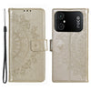 TPU PU Leather Phone Case for Xiaomi Poco M5 4G Wallet Stand Imprinted Mandala Flower Pattern Phone Cover with Strap TPU PU Leather Phone Case for Xiaomi Poco M5 4G Wallet Stand Imprinted Mandala Flower Pattern Phone Cover with Strap