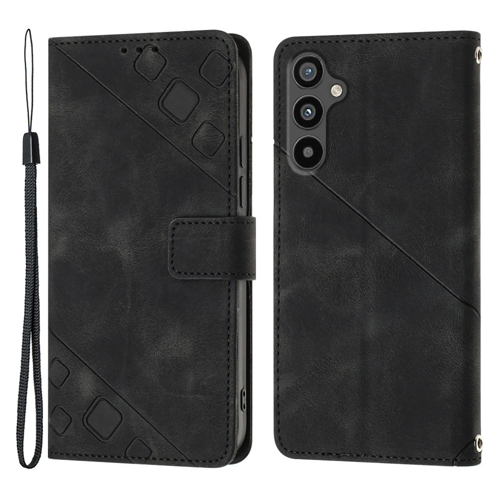 PT005 Skin-friendly Phone Case For Samsung Galaxy A34 5G YB Imprinting Series-6 Imprinted Flip Leather Cover Stand Wallet PT005 Skin-friendly Phone Case For Samsung Galaxy A34 5G YB Imprinting Series-6 Imprinted Flip Leather Cover Stand Wallet
