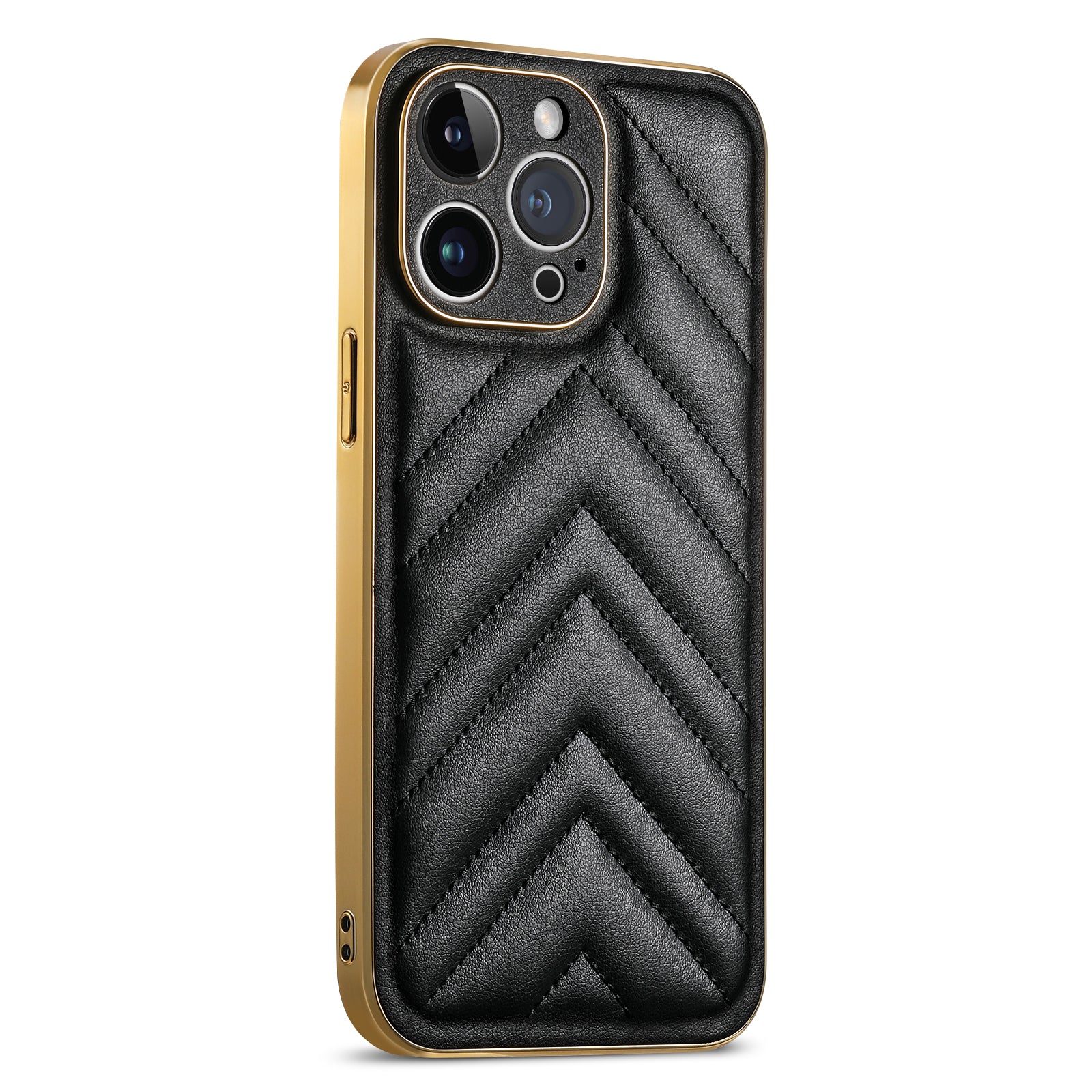Shockproof Phone Cover For iPhone 14 Pro Max V-shape Grid Stitching Line Phone Case Shockproof Phone Cover For iPhone 14 Pro Max V-shape Grid Stitching Line Phone Case