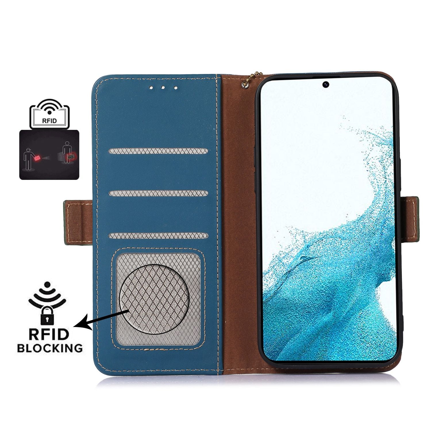 For Samsung Galaxy A24 4G Stand Magnetic Flip Phone Case Genuine Cow Leather Wallet RFID Blocking Cover For Samsung Galaxy A24 4G Stand Magnetic Flip Phone Case Genuine Cow Leather Wallet RFID Blocking Cover