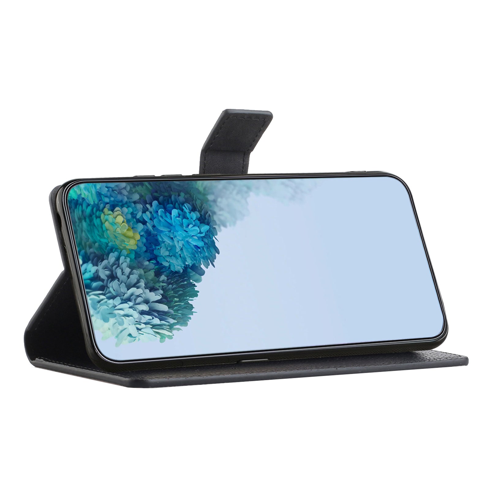 For Samsung Galaxy A24 4G Litchi Texture Phone Case Stand Wallet Leather Phone Cover - Black For Samsung Galaxy A24 4G Litchi Texture Phone Case Stand Wallet Leather Phone Cover - Black