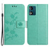 For Motorola Moto E13 4G PU Leather Phone Case Imprinted Butterfly Flower Magnetic Holder Flip Stand Wallet Cover For Motorola Moto E13 4G PU Leather Phone Case Imprinted Butterfly Flower Magnetic Holder Flip Stand Wallet Cover