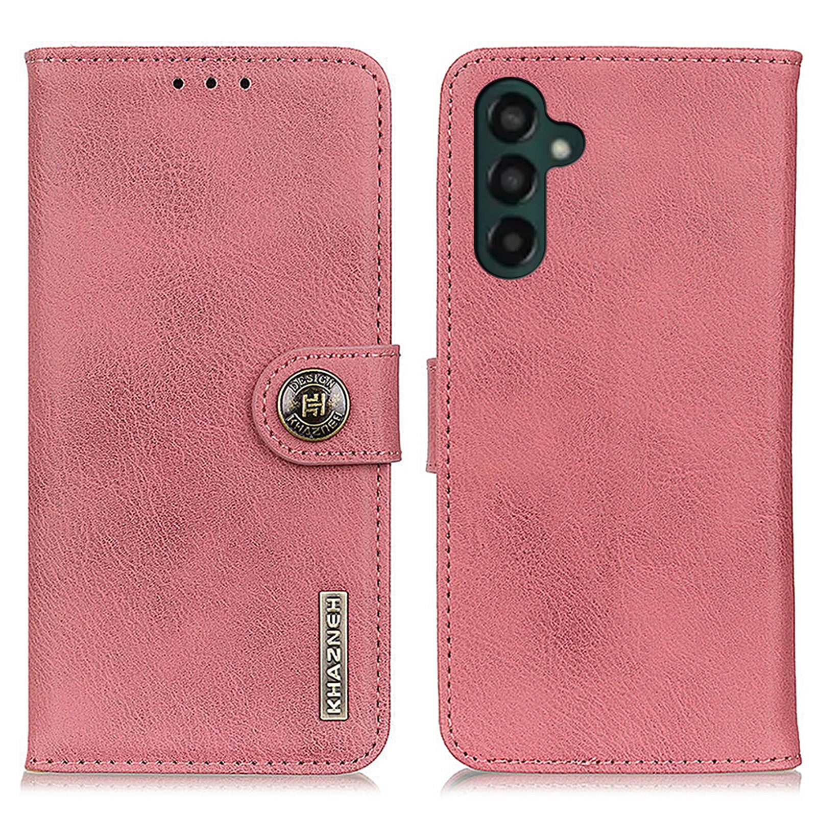 KHAZNEH Flip Leather Phone Case For Samsung Galaxy A24 4G Cowhide Texture Phone Cover Wallet Stand KHAZNEH Flip Leather Phone Case For Samsung Galaxy A24 4G Cowhide Texture Phone Cover Wallet Stand