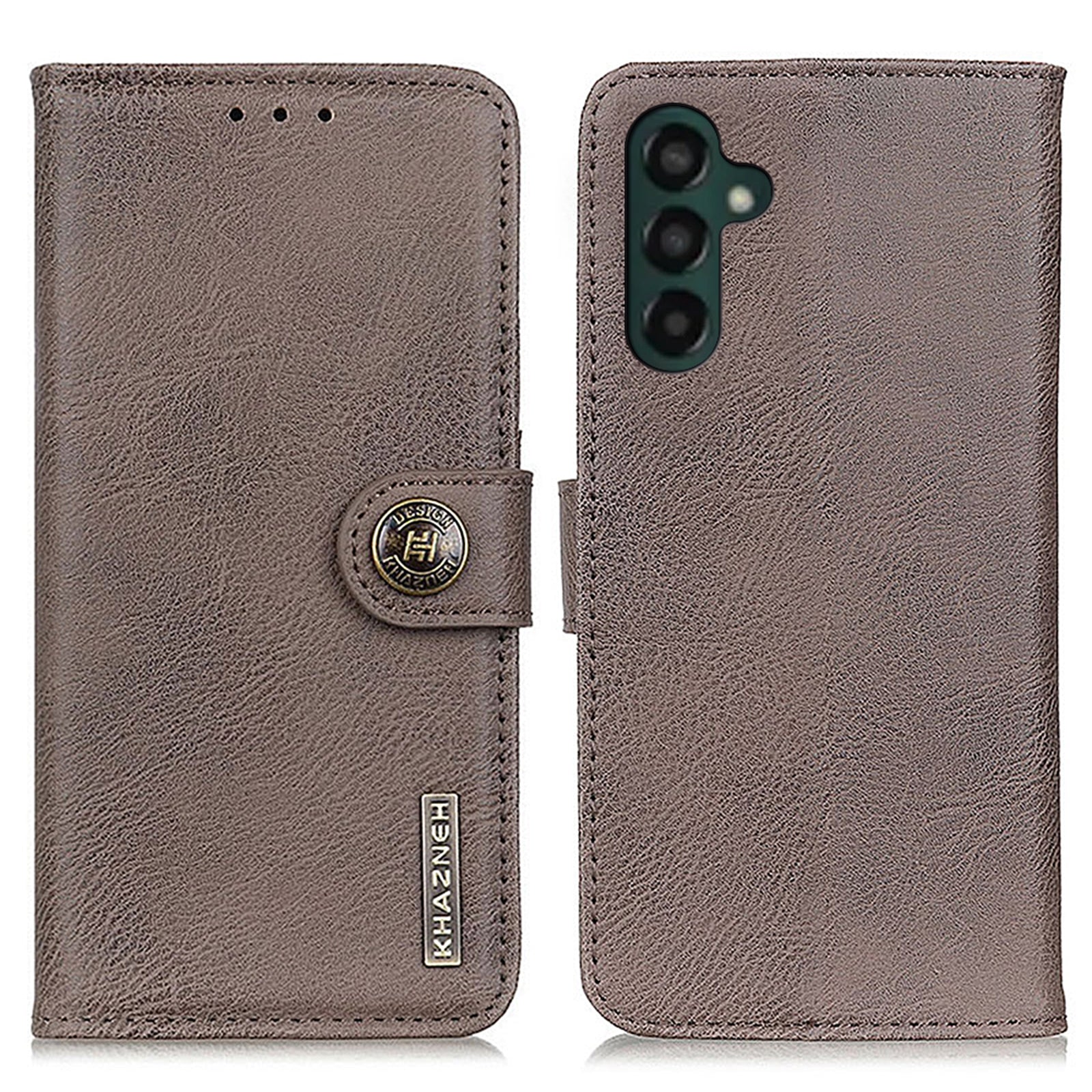 KHAZNEH Flip Leather Phone Case For Samsung Galaxy A24 4G Cowhide Texture Phone Cover Wallet Stand KHAZNEH Flip Leather Phone Case For Samsung Galaxy A24 4G Cowhide Texture Phone Cover Wallet Stand