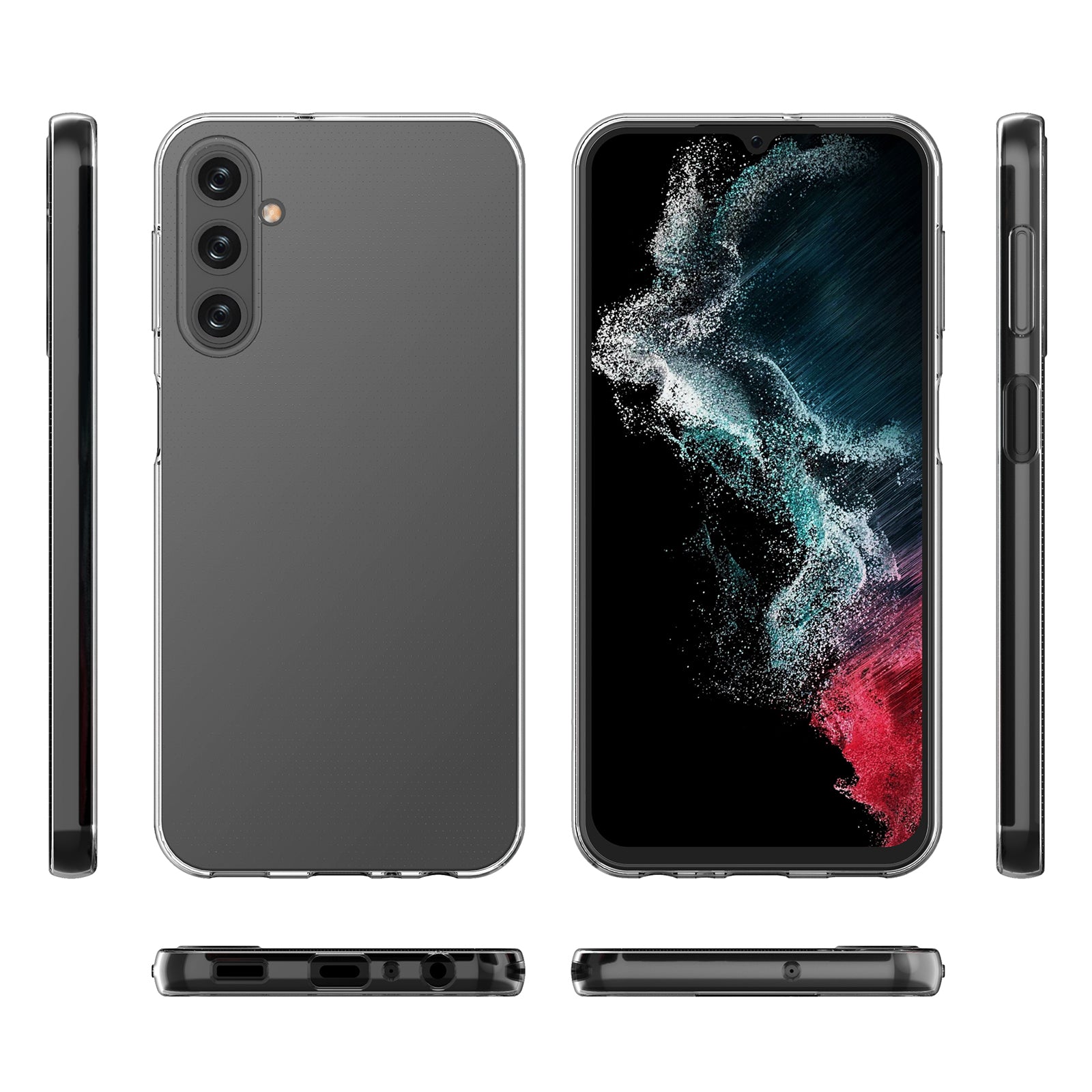 Ultra Slim Shockproof Phone Case for Samsung Galaxy A24 4G Crystal Clear Soft TPU Mobile Phone Cover Ultra Slim Shockproof Phone Case for Samsung Galaxy A24 4G Crystal Clear Soft TPU Mobile Phone Cover