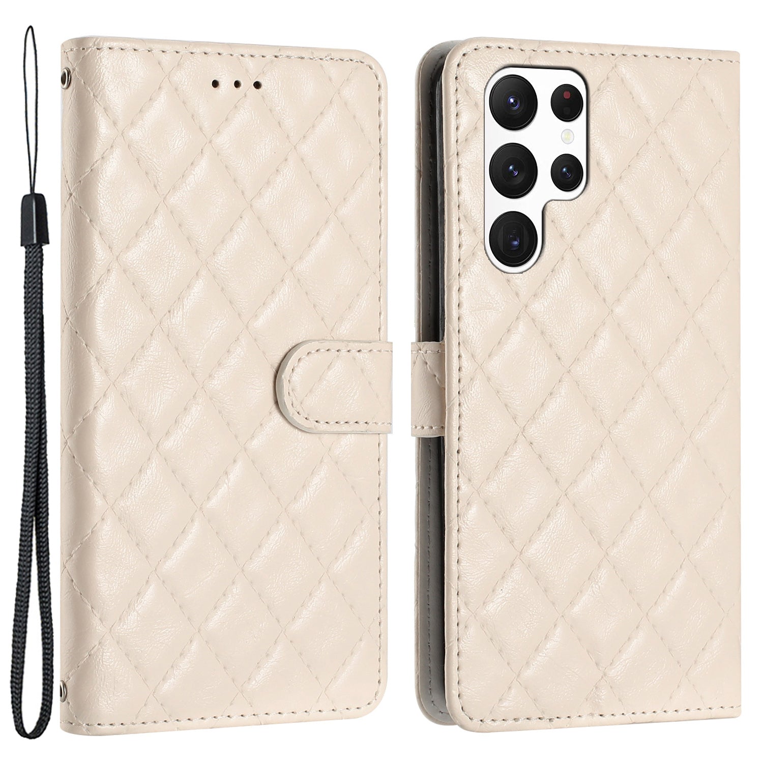 For Samsung Galaxy S22 Ultra 5G Cell Phone Case Stitching Line Rhombus PU Leather TPU Wallet Stand Phone Cover For Samsung Galaxy S22 Ultra 5G Cell Phone Case Stitching Line Rhombus PU Leather TPU Wallet Stand Phone Cover