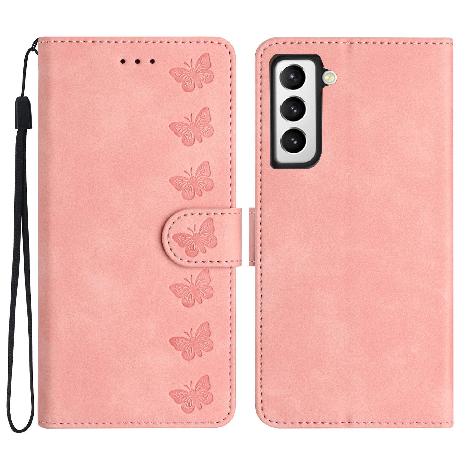 For Samsung Galaxy S22 5G Stand Wallet Folio Flip Case Butterfly Imprinted Splash Proof Leather Cover For Samsung Galaxy S22 5G Stand Wallet Folio Flip Case Butterfly Imprinted Splash Proof Leather Cover