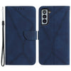 HT05 Stand Case for Samsung Galaxy S21 FE 5G Imprinted Line Wallet Skin-touch PU Leather Cover HT05 Stand Case for Samsung Galaxy S21 FE 5G Imprinted Line Wallet Skin-touch PU Leather Cover