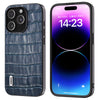 ABEEL For iPhone 15 Pro Max Phone Case Crocodile Texture Cowhide Leather Coated PC TPU Cover ABEEL For iPhone 15 Pro Max Phone Case Crocodile Texture Cowhide Leather Coated PC TPU Cover