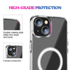 For iPhone 15 Plus Clear Phone Cover Compatible with MagSafe Drop Resistant TPU PC Case For iPhone 15 Plus Clear Phone Cover Compatible with MagSafe Drop Resistant TPU PC Case
