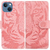 Imprinted Tiger Phone Case for iPhone 15 PU Leather Full Protection Stand Wallet Cover Imprinted Tiger Phone Case for iPhone 15 PU Leather Full Protection Stand Wallet Cover