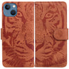 Imprinted Tiger Phone Case for iPhone 15 PU Leather Full Protection Stand Wallet Cover Imprinted Tiger Phone Case for iPhone 15 PU Leather Full Protection Stand Wallet Cover