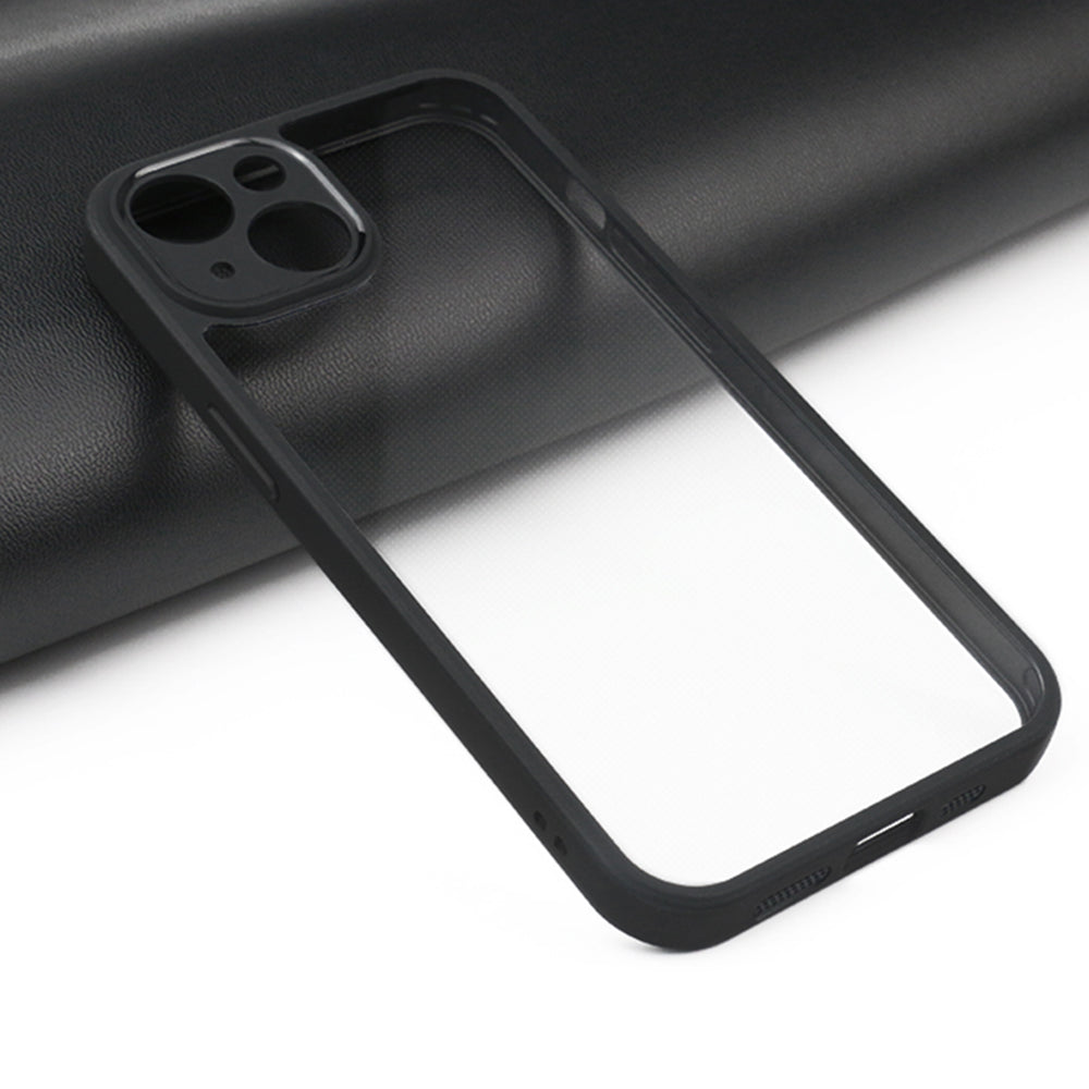 Transparent Phone Case for iPhone 14 TPU Frame PC Back Protective Phone Cover Transparent Phone Case for iPhone 14 TPU Frame PC Back Protective Phone Cover
