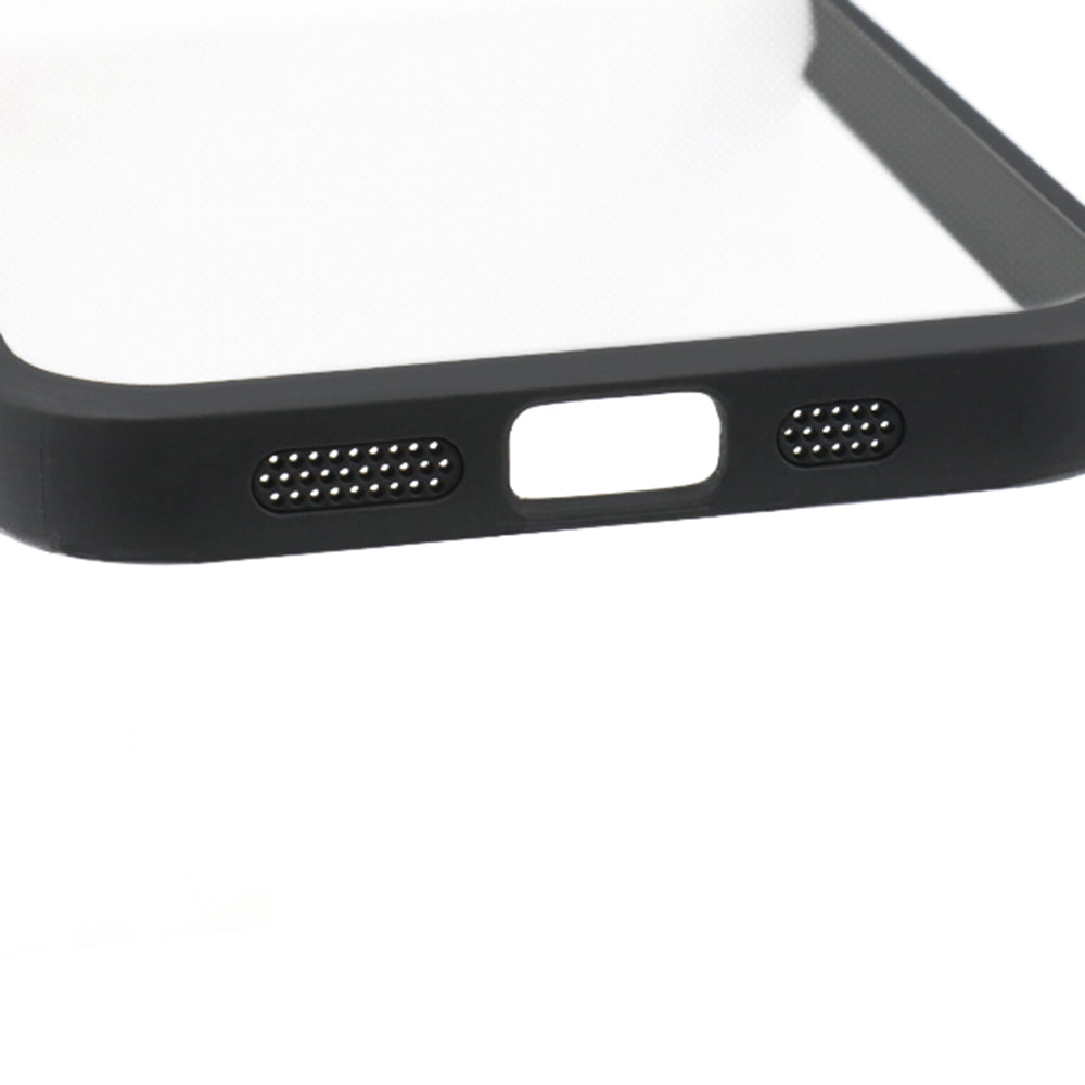 Transparent Phone Case for iPhone 14 TPU Frame PC Back Protective Phone Cover Transparent Phone Case for iPhone 14 TPU Frame PC Back Protective Phone Cover